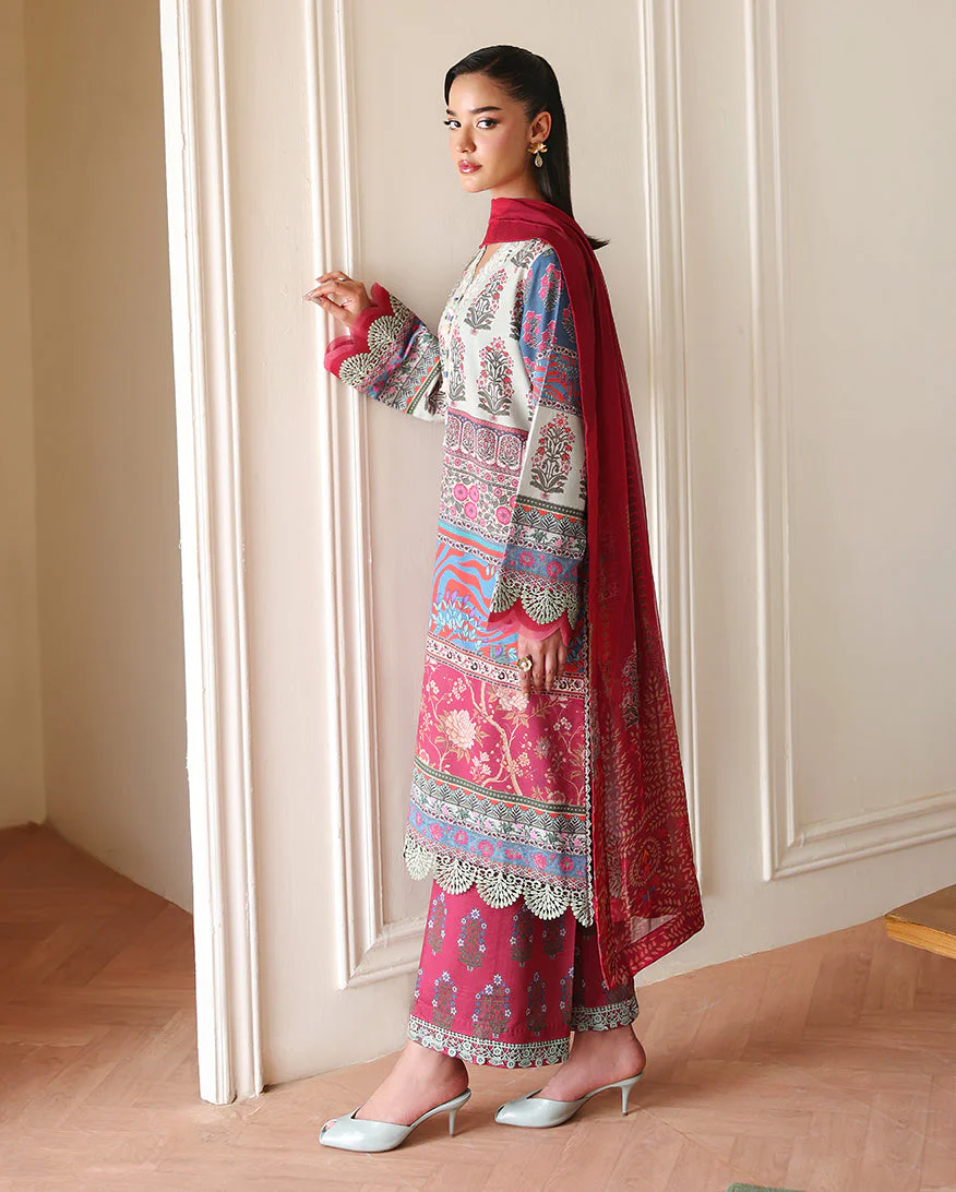 Roheenaz Rosette Dream Eclat Garden Printed Lawn 2026 - Image 2