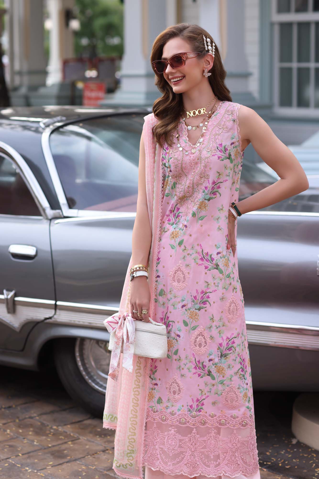 Saadia Asad D11- Blush Pink Noor Eid Luxe Chikankari 2025 - Image 2