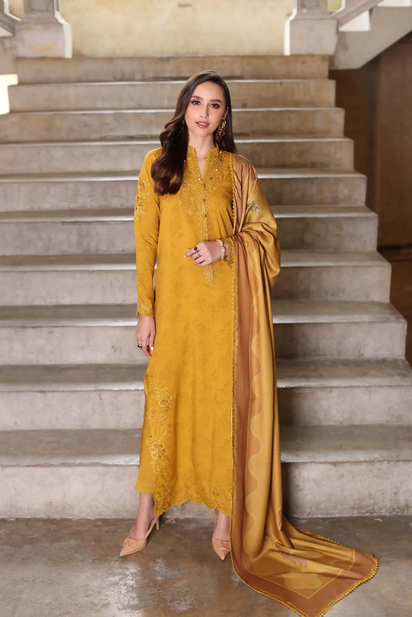 Saadia Asad D3 - B Noor Winter Embroidered Printkhaas 2025