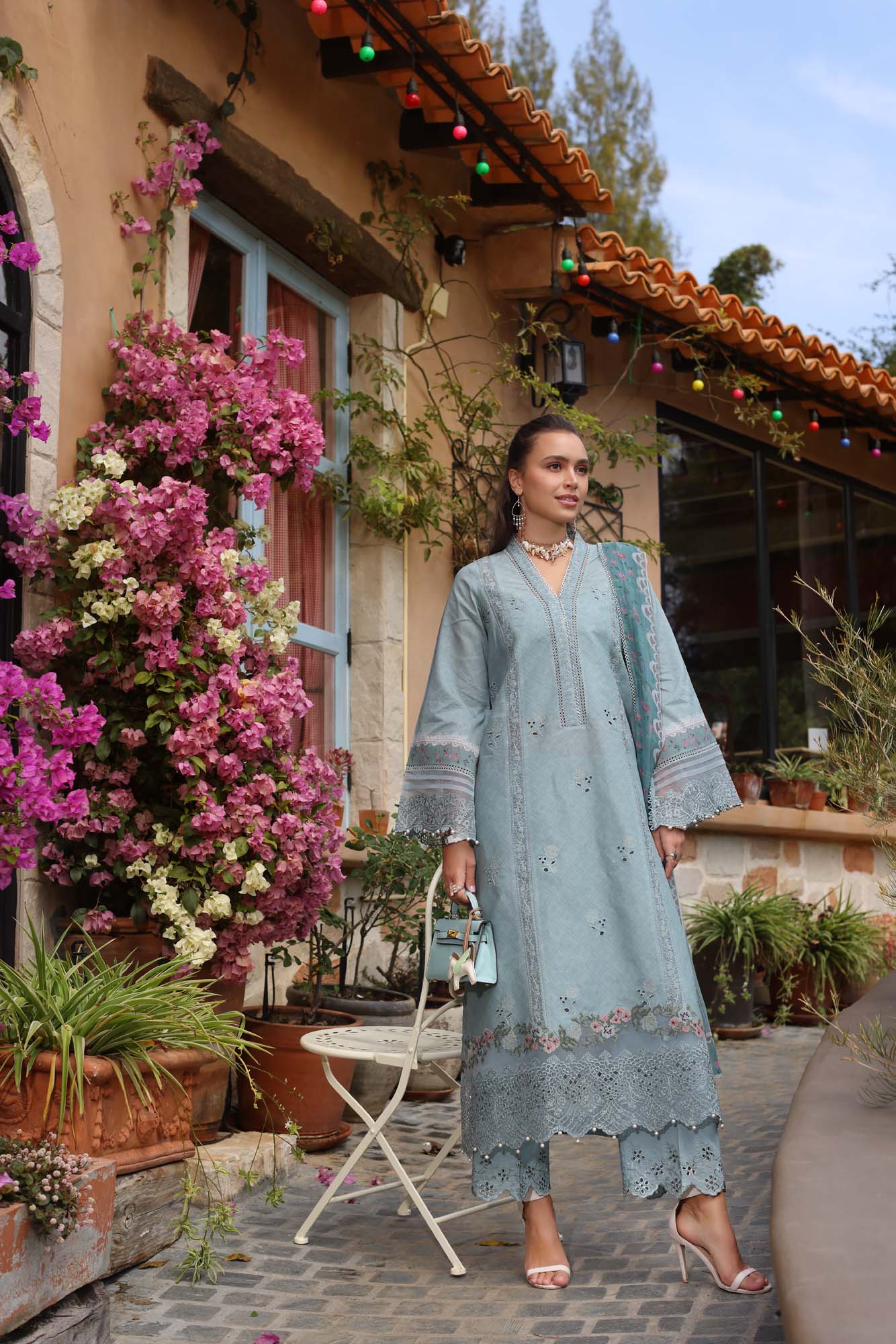 Saadia Asad D5-B Noor Luxe Chikankaari 2025 - Image 2