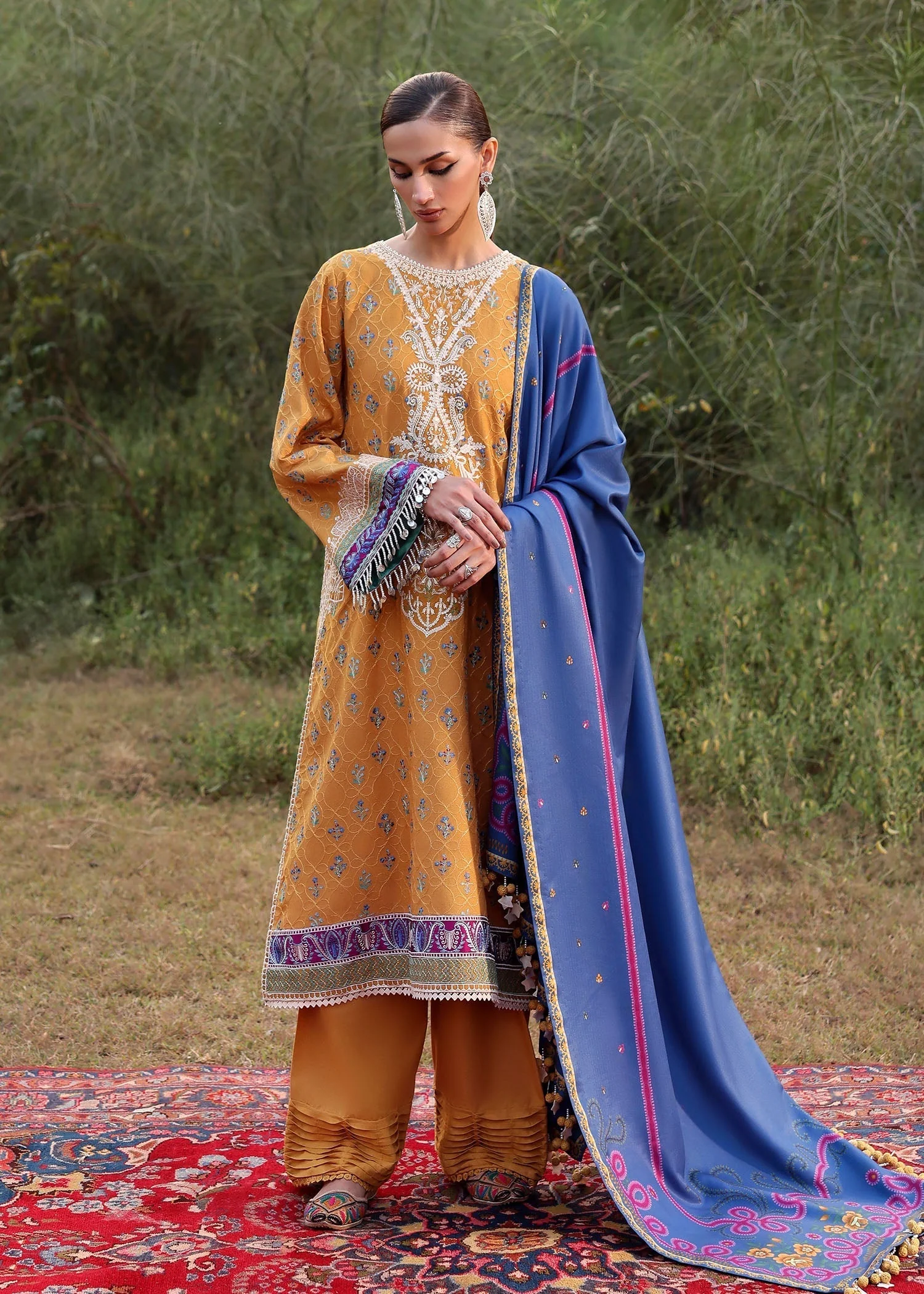 Sadaf Fawad Khan Gul Bahar Winter Shawl Collection 2025