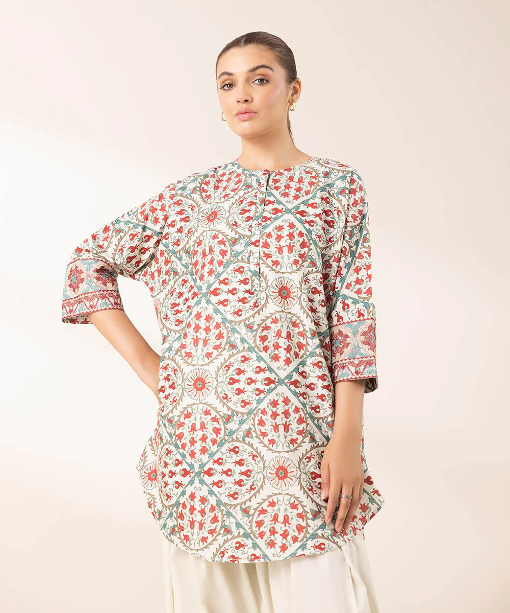 Sapphire Embroidered Cambric Shirt 2STDF25V24ST Eid 1 RTW 2025