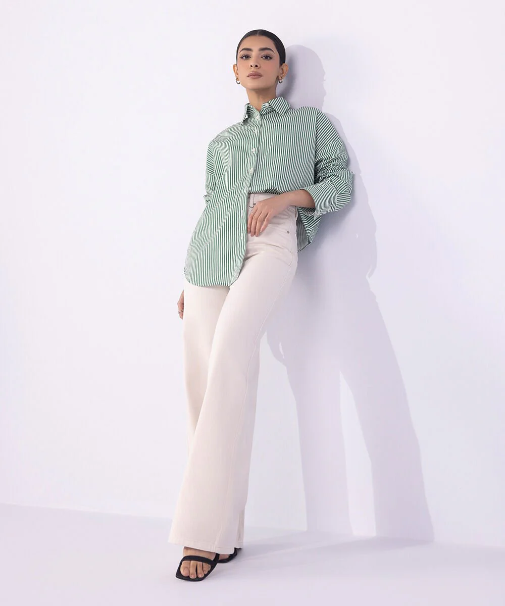 Sapphire Straight-Fit Cotton Twill Trousers WBTMS25V2024 West RTW 2025
