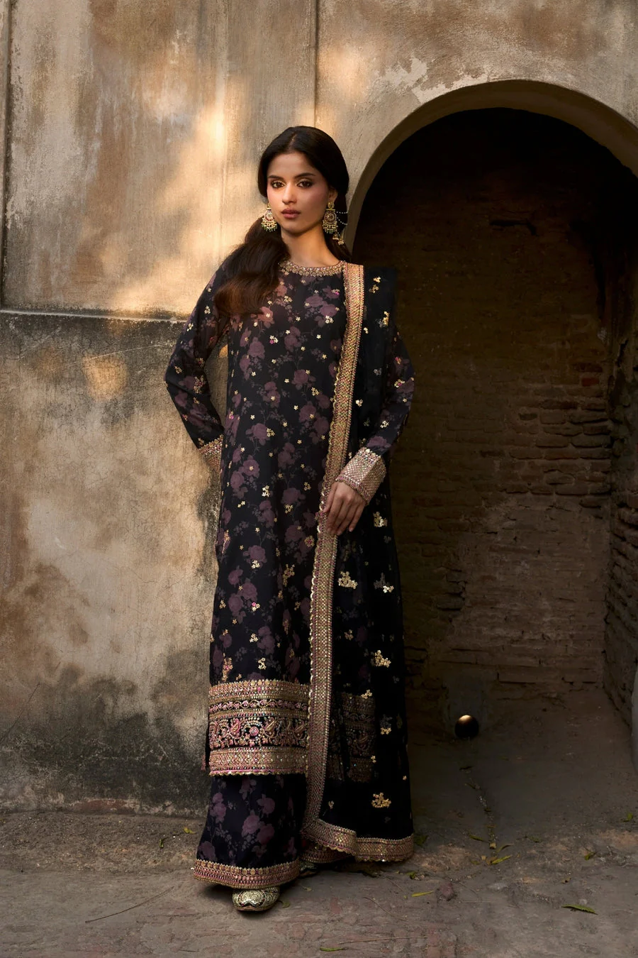 Sobia Nazir Design 03 Black Ranya Festive 2025 - Image 2