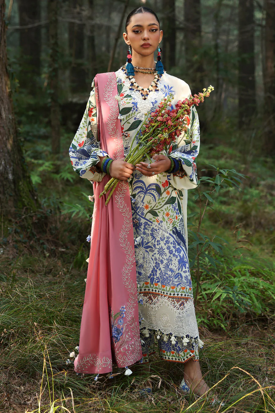 Zaha  White Solana (ZL25-03 B) Neelam Lawn 2025