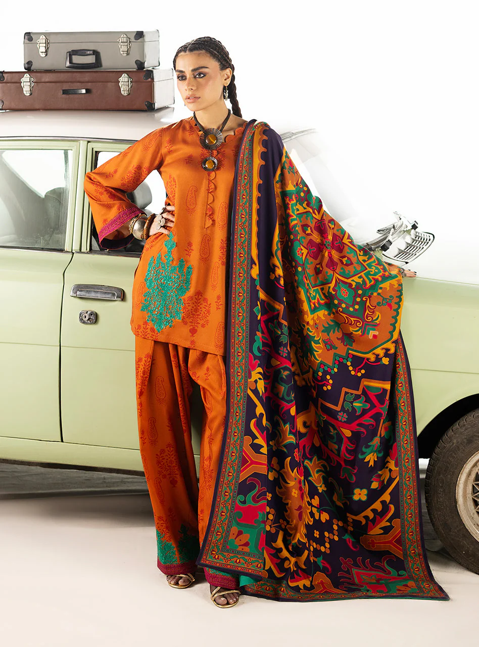 Zainab Chottani Suniva - D3 Winter Shawl Collection 2025