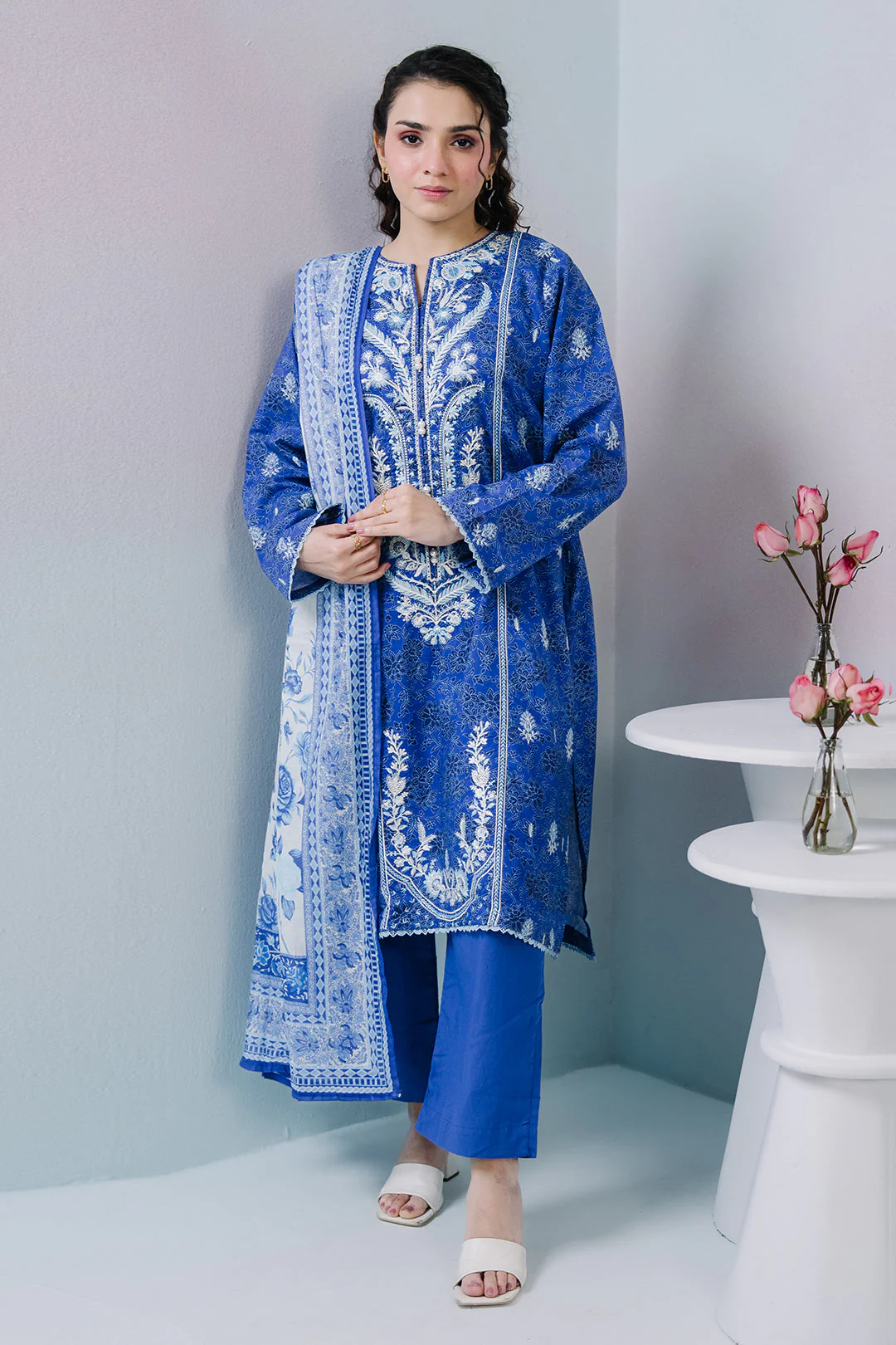 Zellbury Embroidered Kurta Dupatta Trouser - 2315 Essential Summer Pret 2026