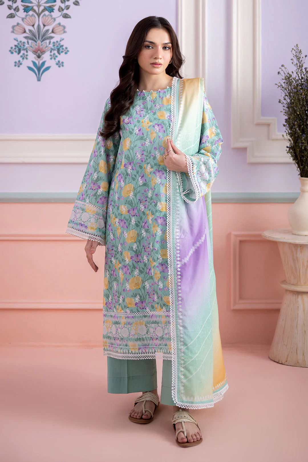 Zellbury Embroidered Shirt Shalwar Dupatta - 0569 Summer Collection Essential 2026
