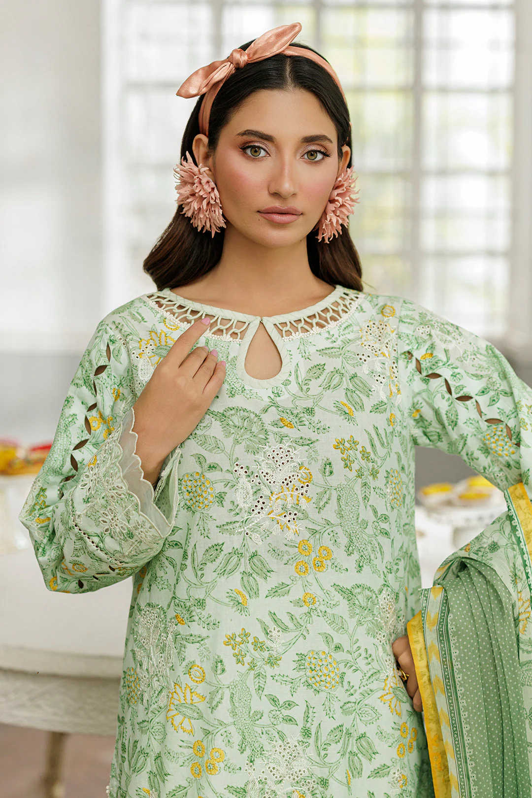 Zellbury Embroidered Shirt Shalwar Dupatta - 4026 Chikankari 2026 - Image 2