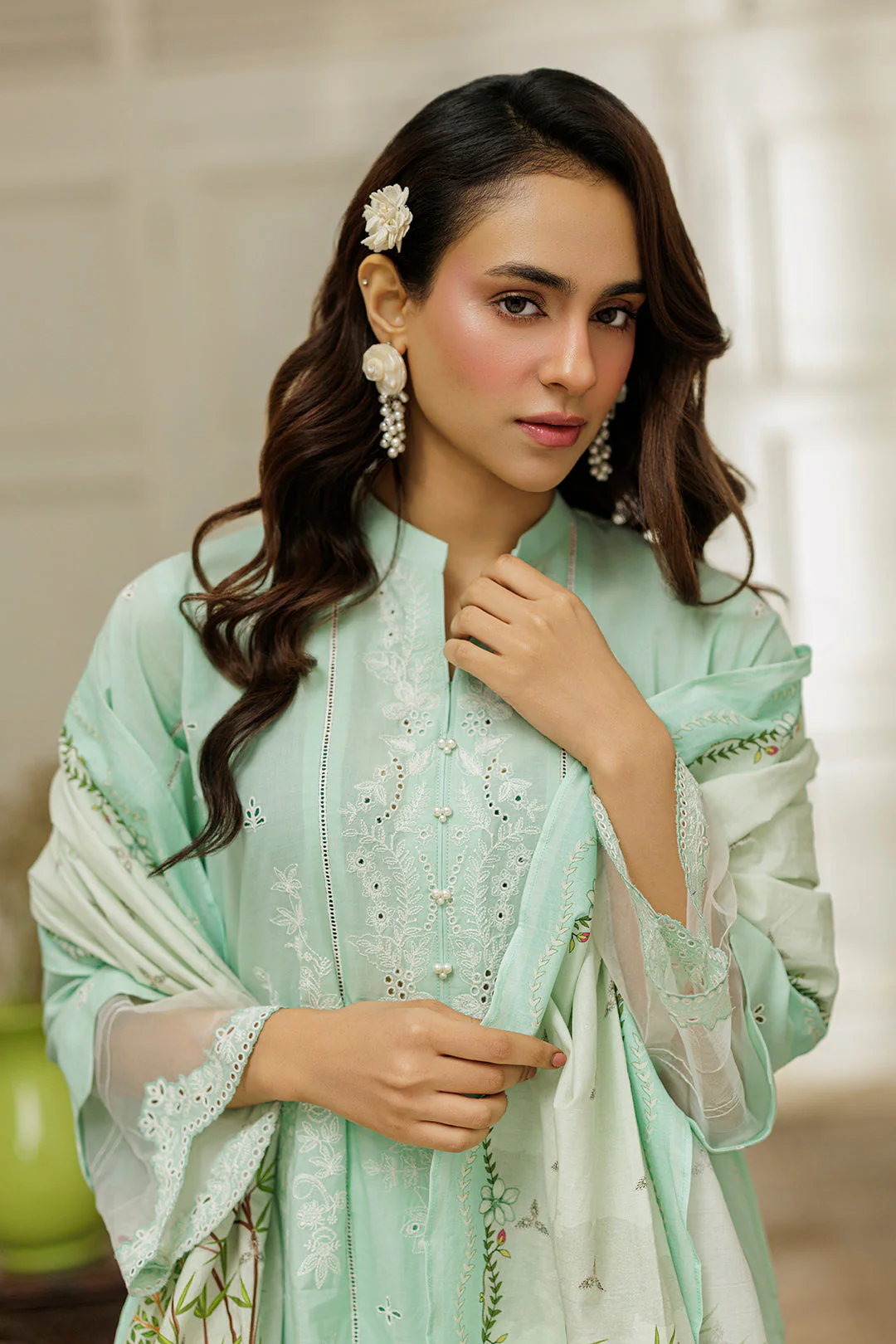 Zellbury Embroidered Shirt Shalwar Dupatta - 4036 Chikankari 2026 - Image 2