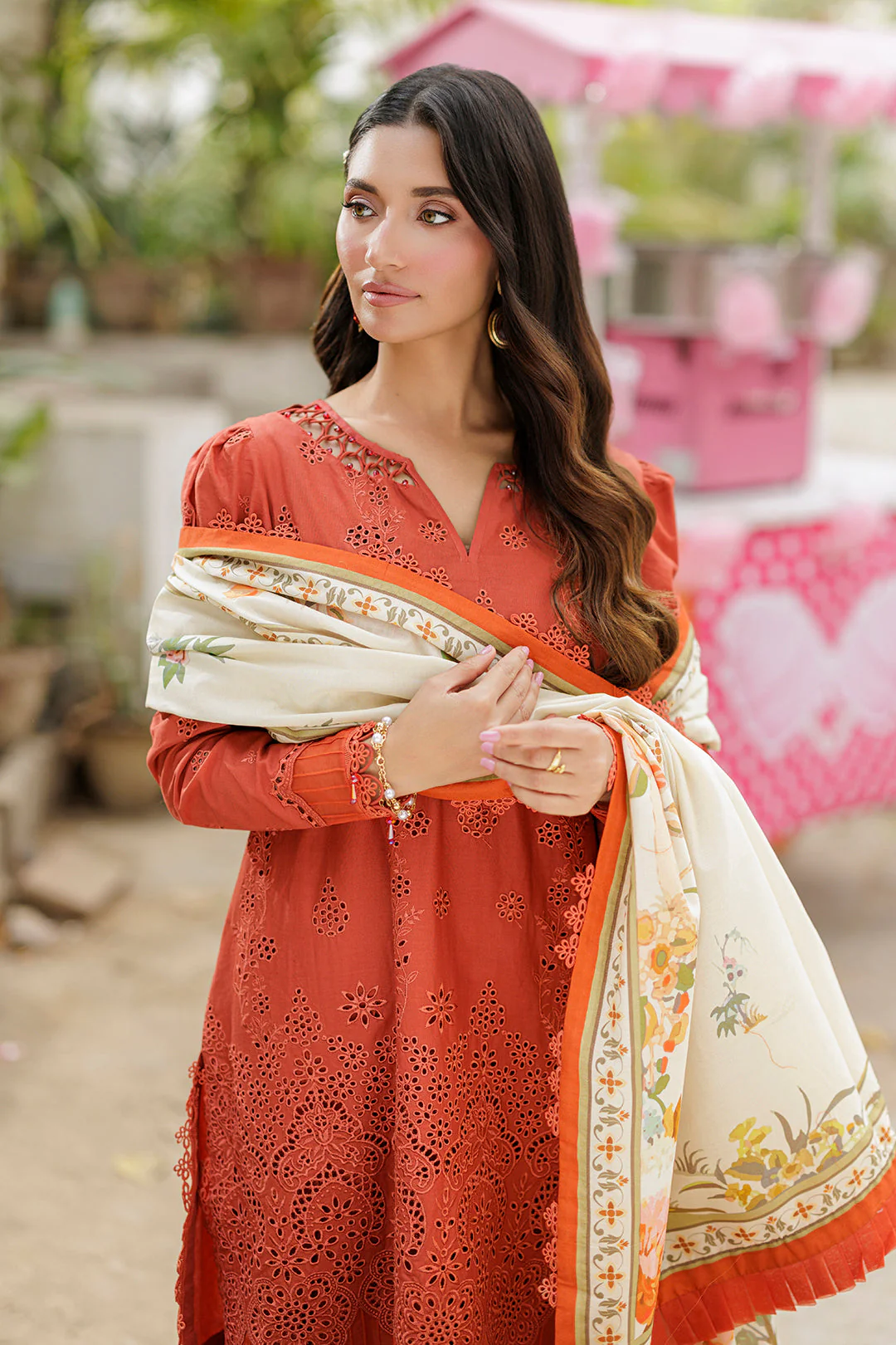 Zellbury Embroidered Shirt Shalwar Dupatta - 4045 Chikankari 2026 - Image 2