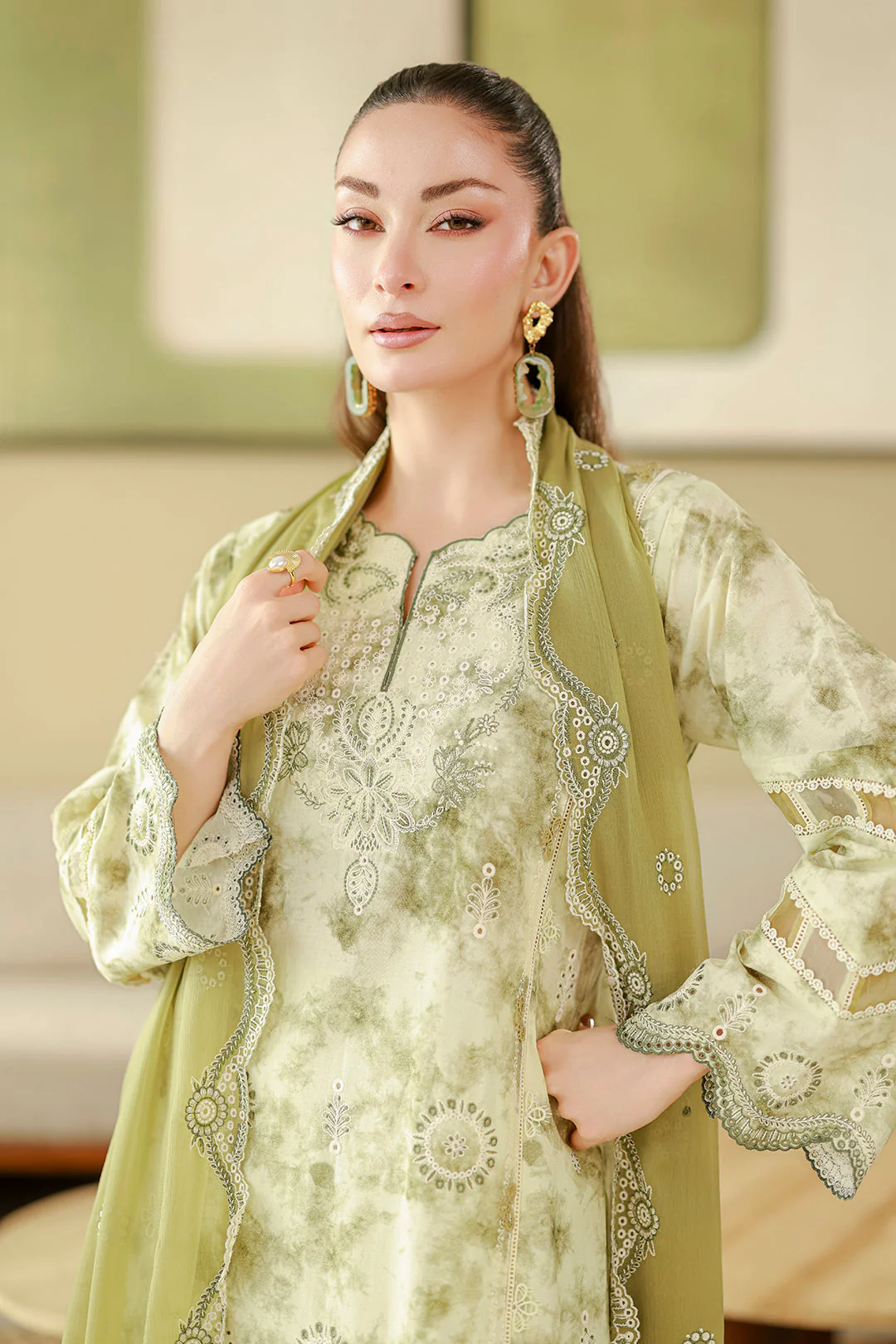 Zellbury Embroidered Shirt Shalwar Dupatta - 4065 Chikankari 2026 - Image 2