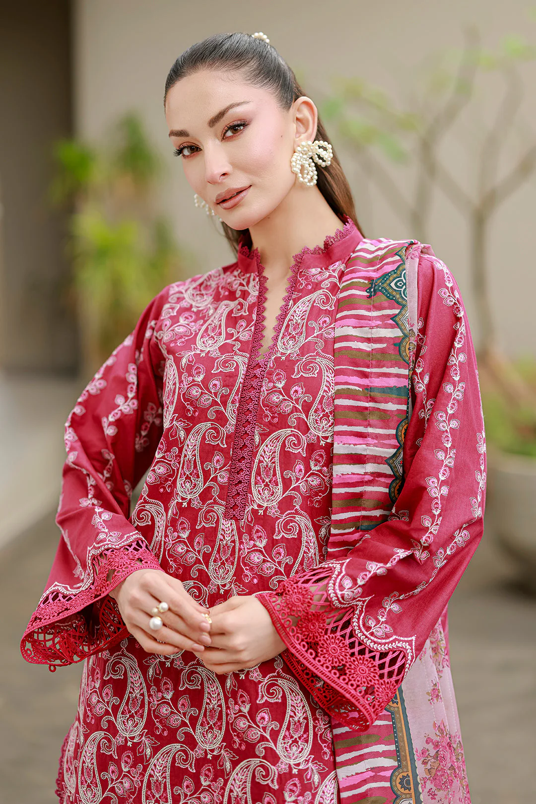 Zellbury Embroidered Shirt Shalwar Dupatta - 4078 Chikankari Collection 2026 - Image 2