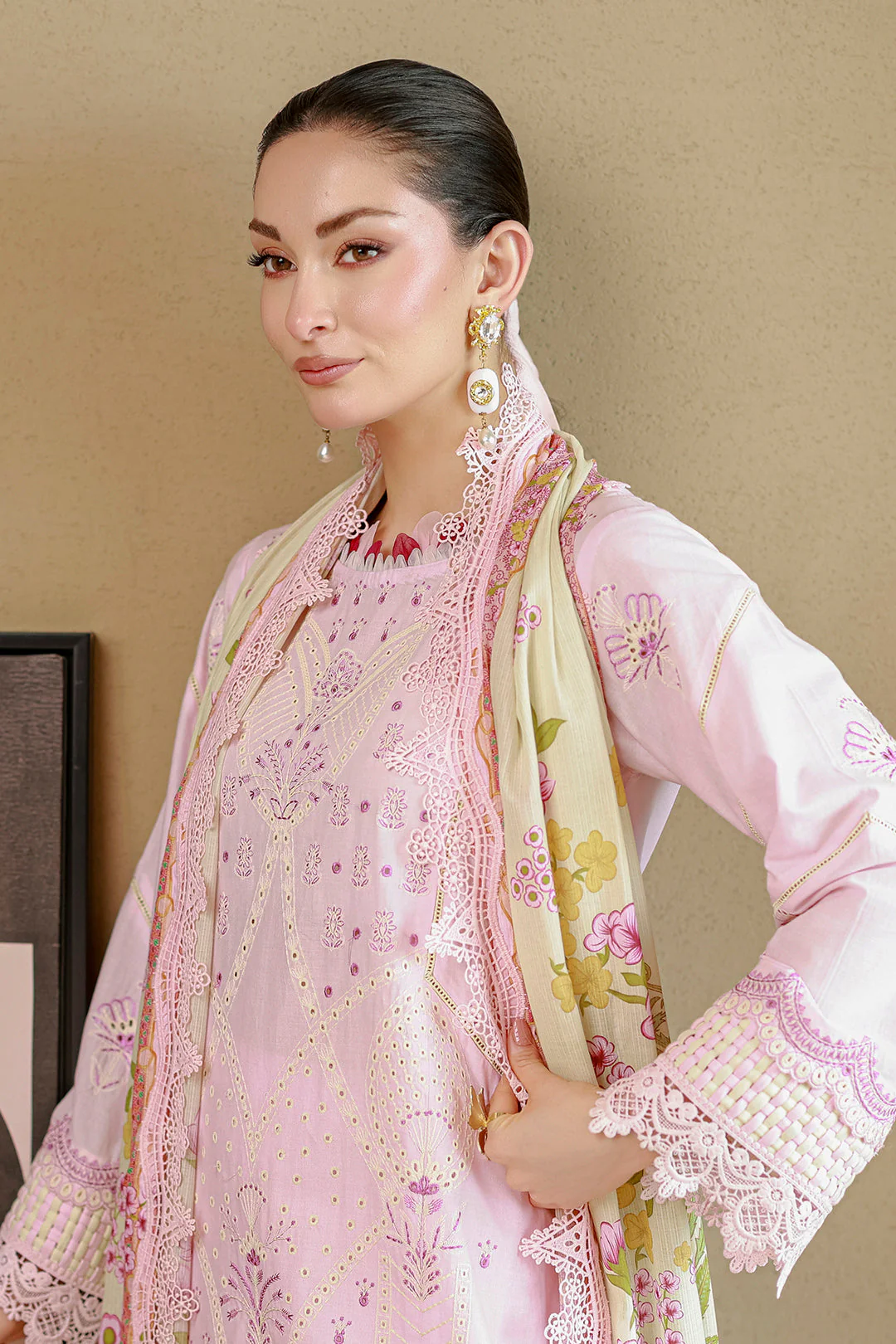 Zellbury Embroidered Shirt Shalwar Dupatta - 4080 Chikankari 2026 - Image 2