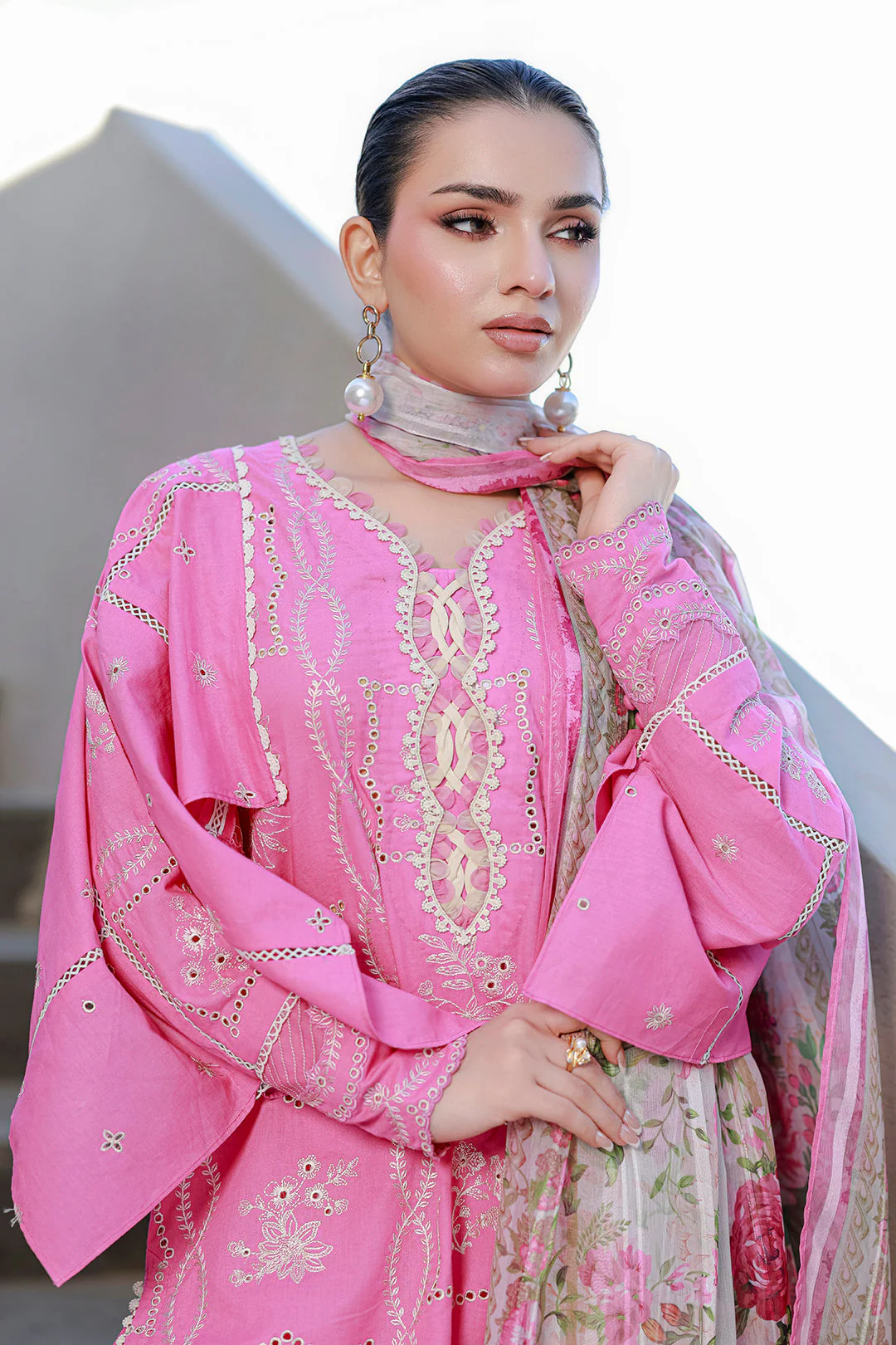Zellbury Embroidered Shirt Shalwar Dupatta - 4089 Chikankari Collection 2026 - Image 2
