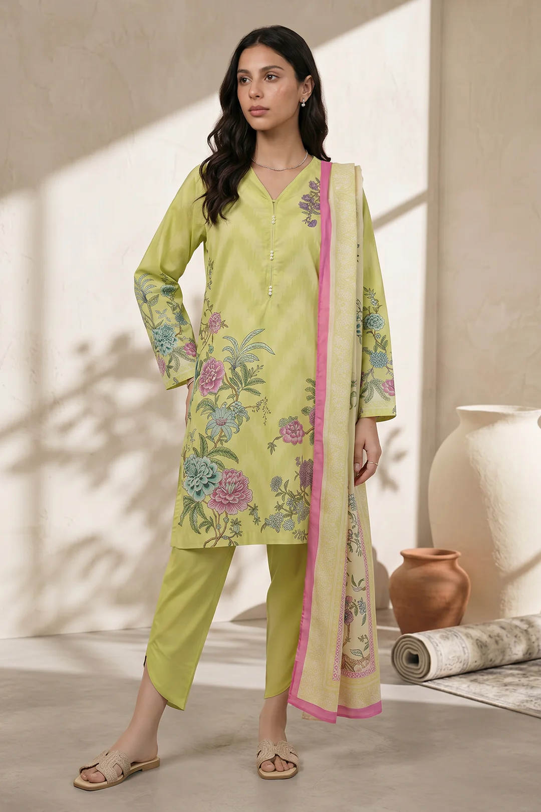 Zellbury Kurta Dupatta Trouser - 2183 Essential Summer Pret 2026 - Image 2