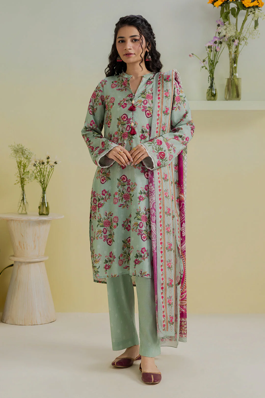 Zellbury Kurta Dupatta Trouser - 2445 Essential Summer Pret 2026